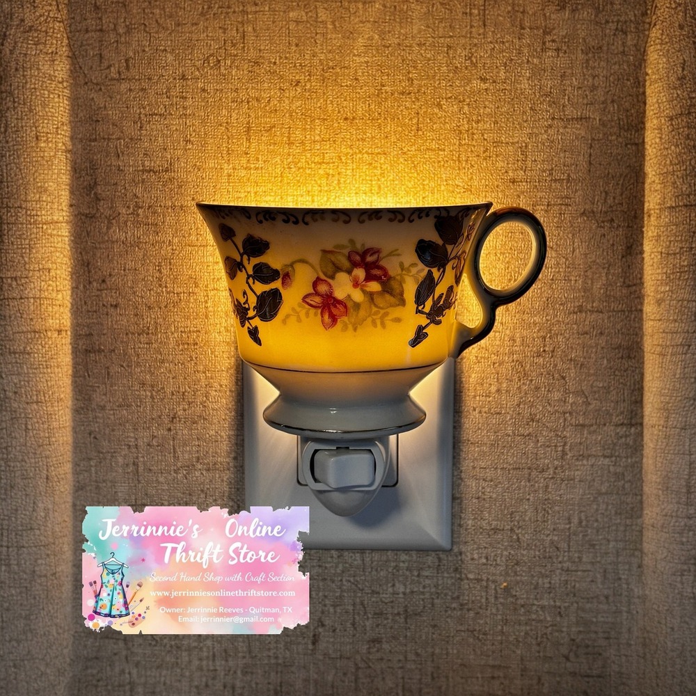 Royal Sealy Teacup Night Light Set 2 Pieces